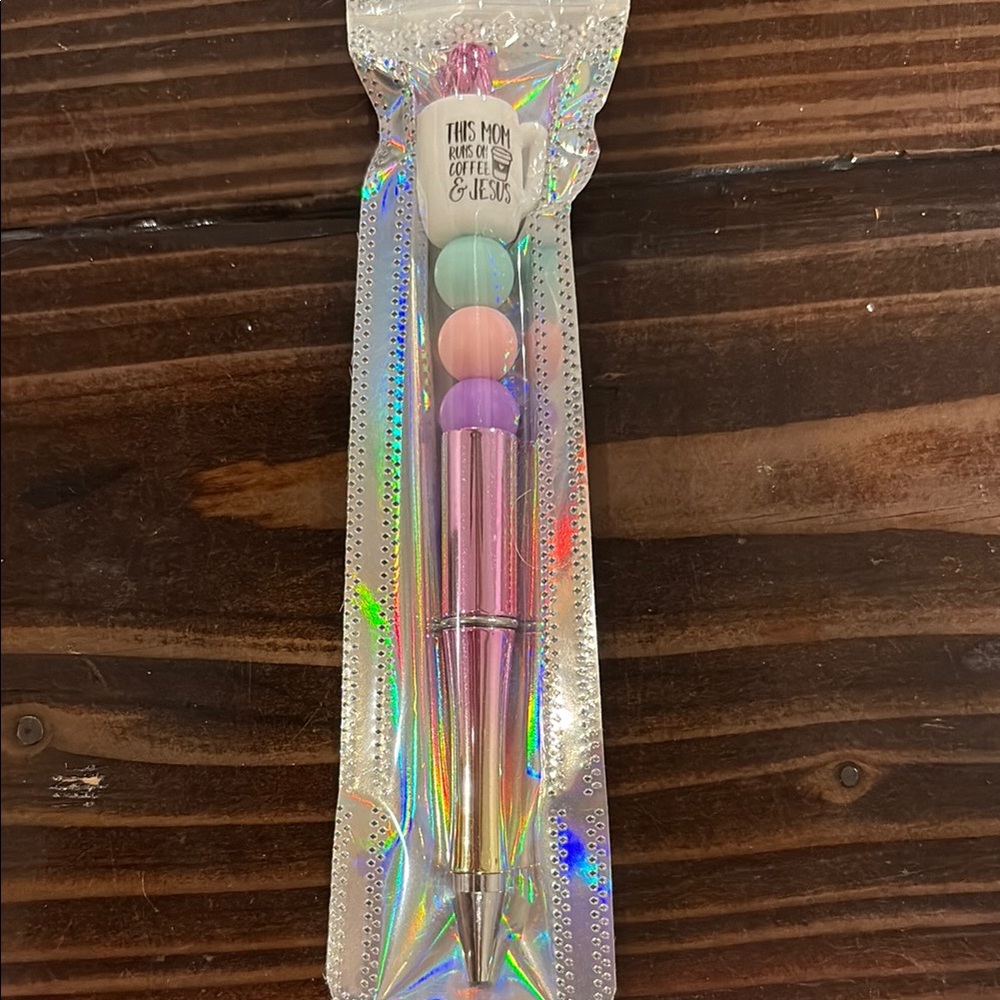 Colorful Ballpoint Pen with Pastel Beads